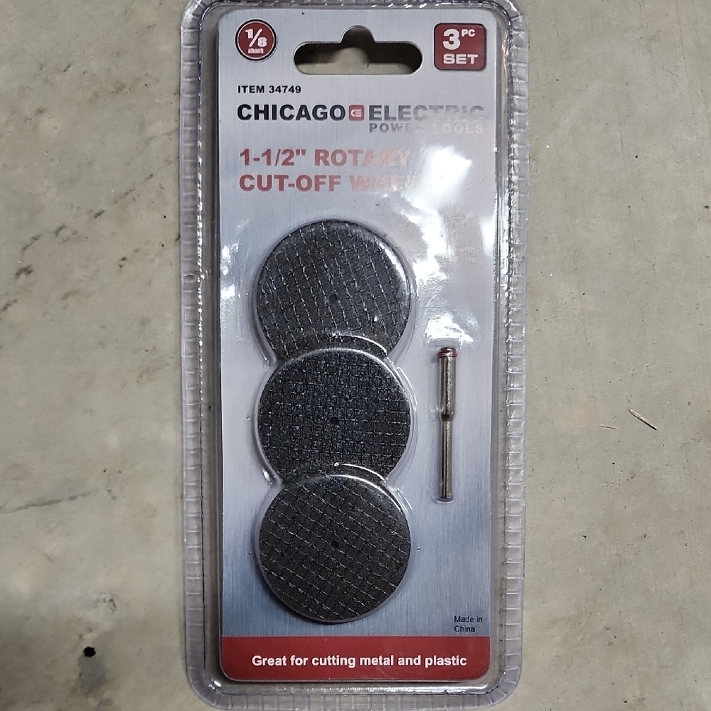 Chicago Electric Rotary Cut-Off Wheels Set